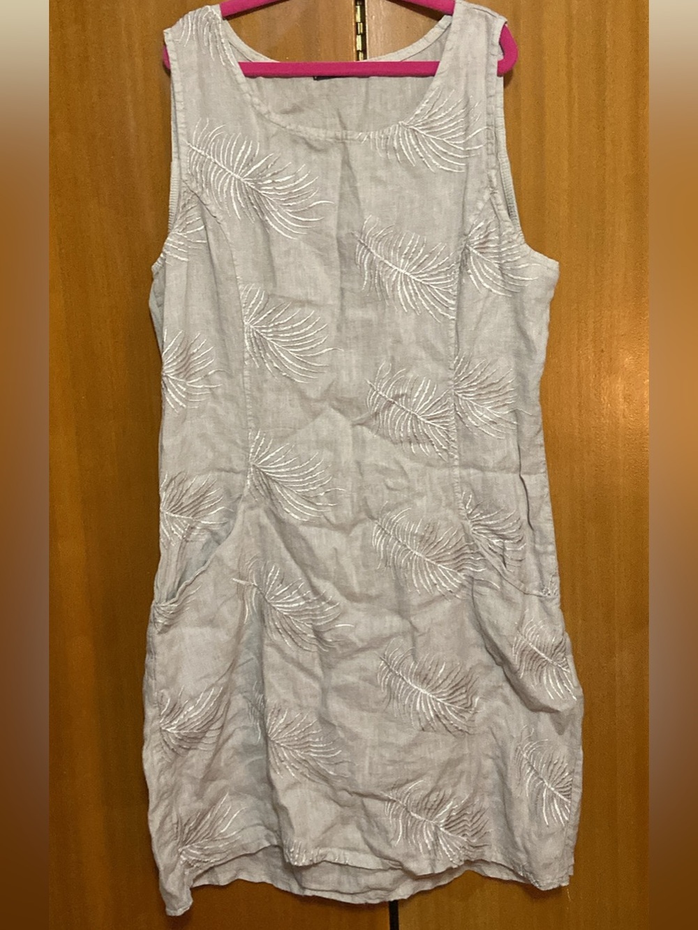 100% Linen dress size L
